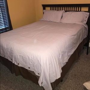 Grey duvet cover QUEEN